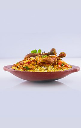Biryani in the plate