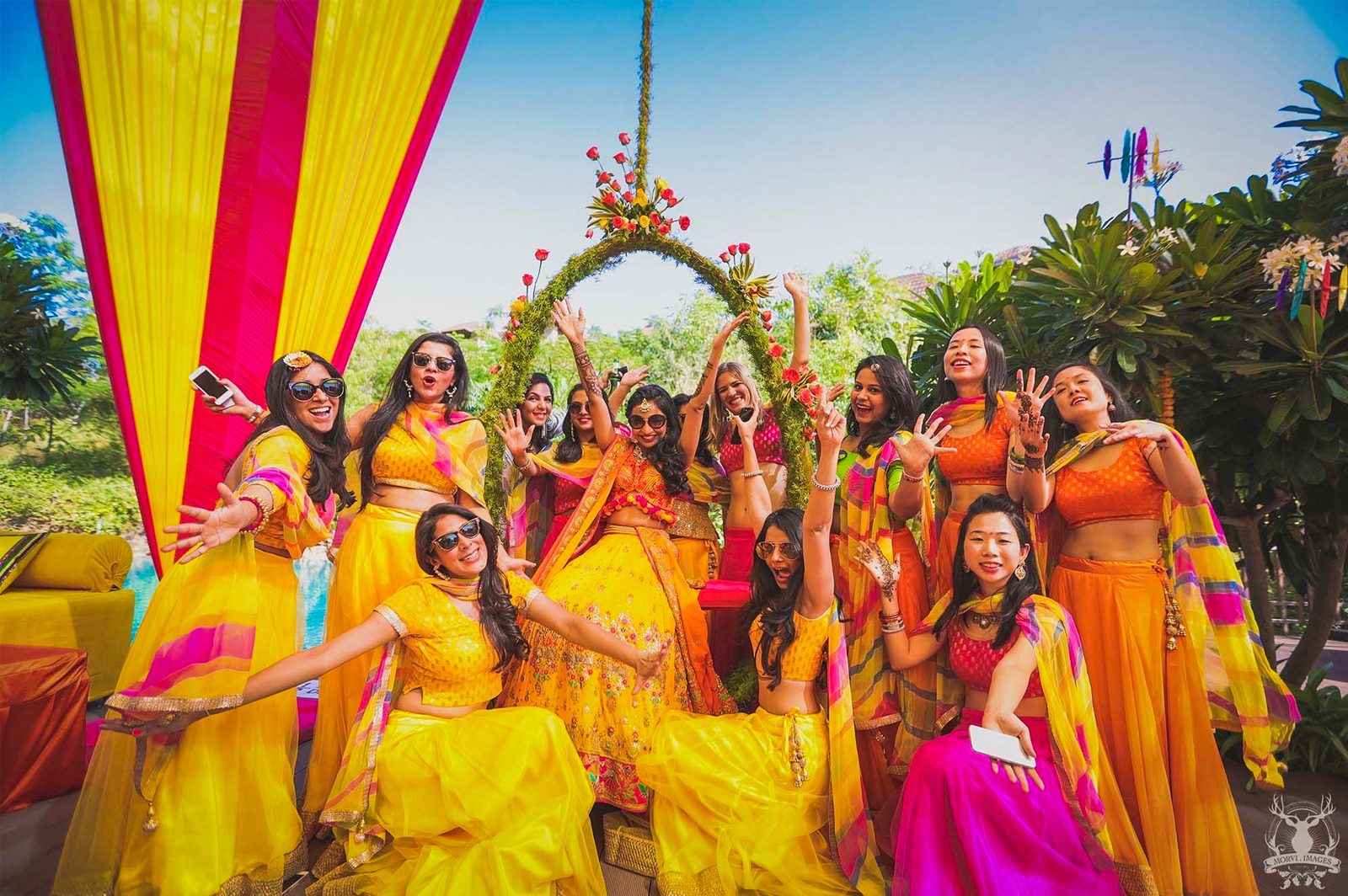 Girls Enjoying Sangeet party