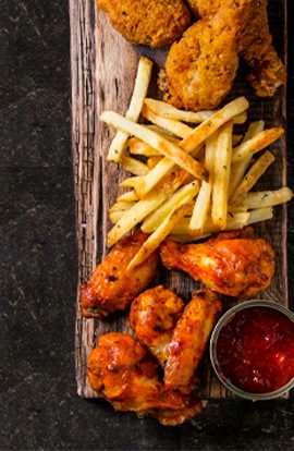 Chicken and french fries